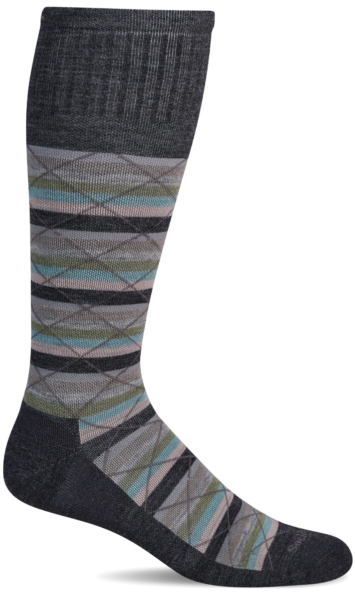Women's Full Array | Moderate Graduated Compression Socks | Wide Calf Fit